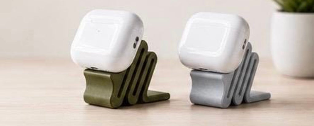 Magnetic AirPods Stand | Premium 3D Printed Desk Dock | Modern Earbud Holder | Minimalist Desktop Organizer | Gift for Apple Users