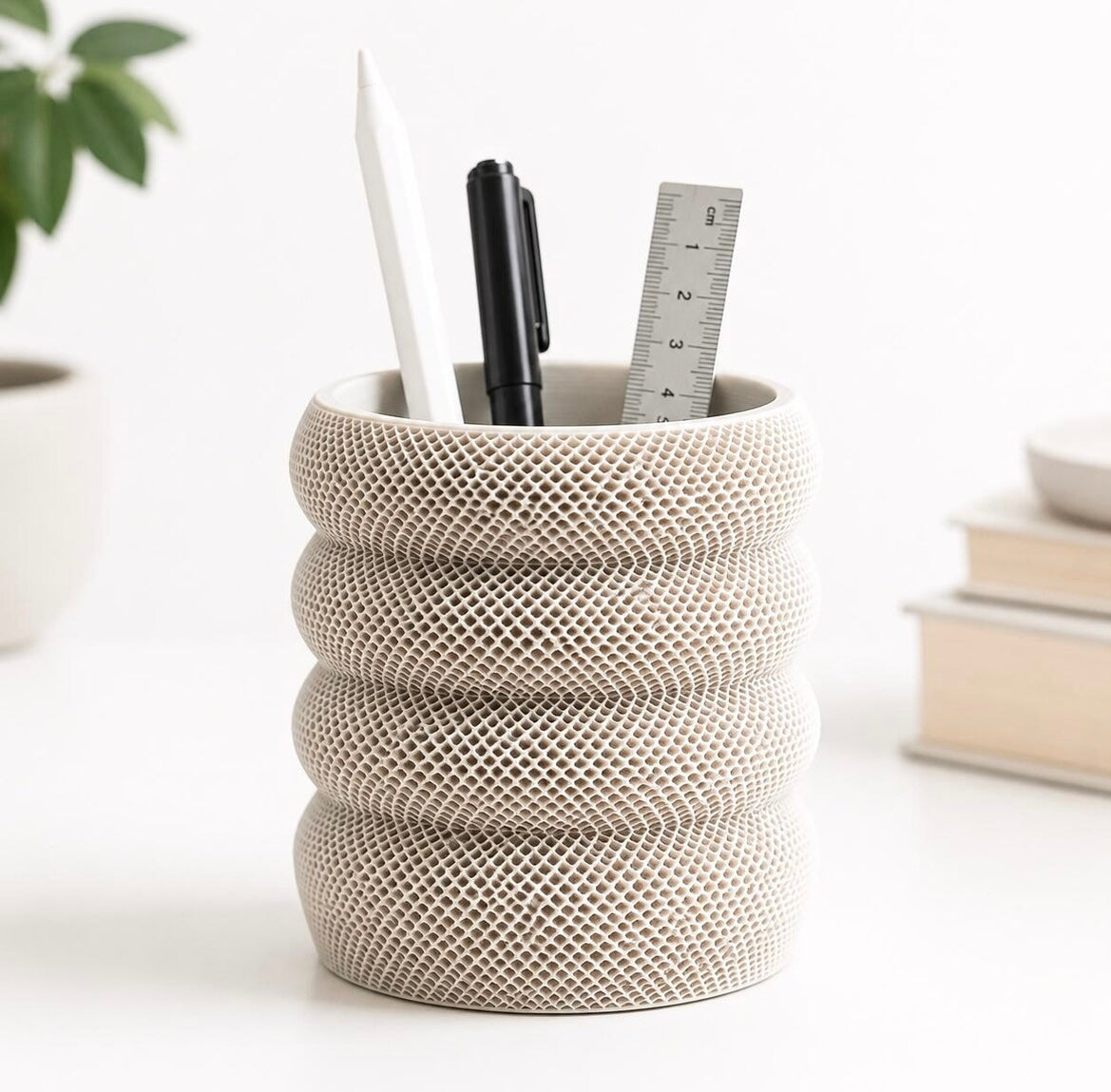 3D Printed Desk Organizer | Modern Pen Holder | Minimalist Office Desk Storage | Pencil Holder | Workspace Decor | Office Gift