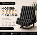 Modern Ribbed Phone Stand | 3D Printed Desk Phone Holder | Minimalist iPhone & Android Stand | Office Desk Accessory | Gift