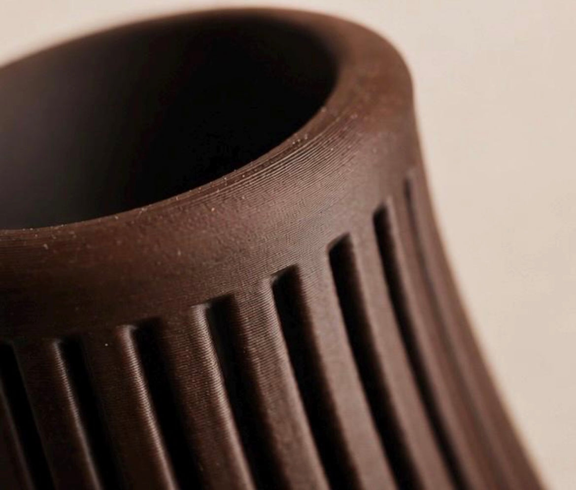 Guarda Vase | 3D Printed Decorative Vase | Modern Sculptural Home Decor | Ribbed Flower Vase | Minimalist Vase | Contemporary Decor