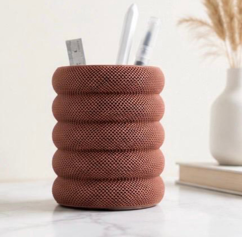 3D Printed Desk Organizer | Modern Pen Holder | Minimalist Office Desk Storage | Pencil Holder | Workspace Decor | Office Gift