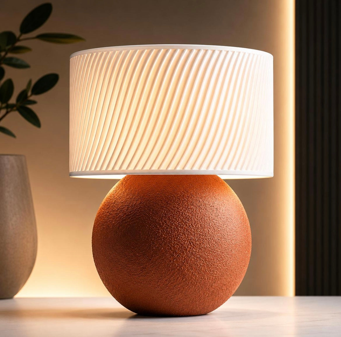 Modern 3D Printed Table Lamp | Minimalist Bedside Lamp | Ambient Desk Light | Contemporary Home Decor | Designer Lamp