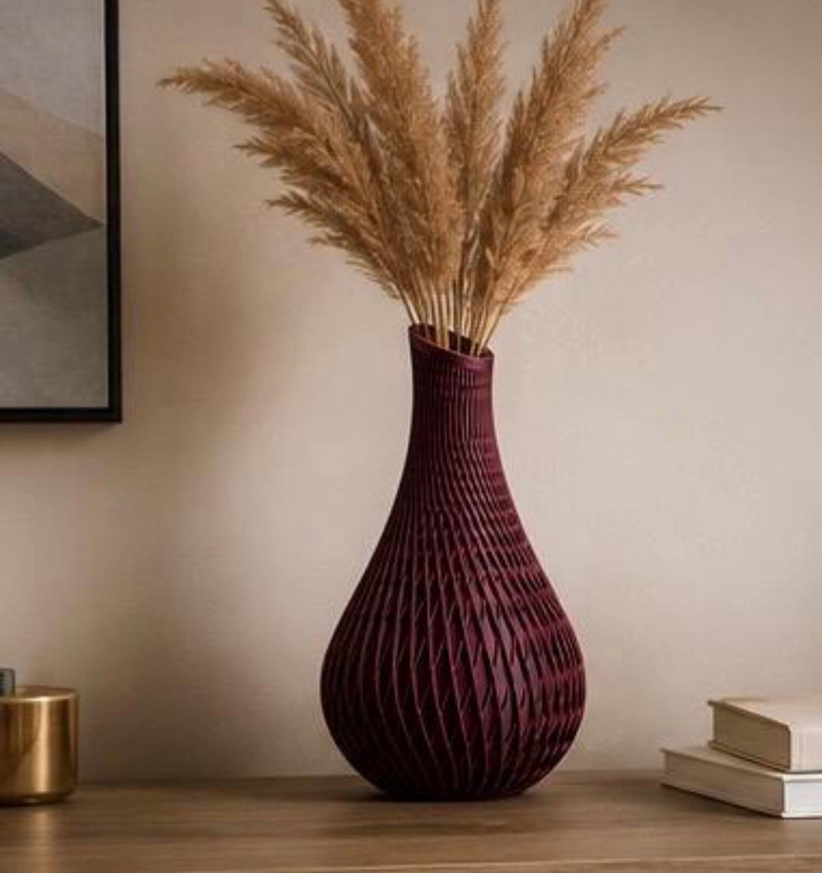 Modern 3D Printed Vase | Decorative Flower Vase | Minimalist Home Decor | Contemporary Sculptural Vase | Housewarming Gift | Vanta