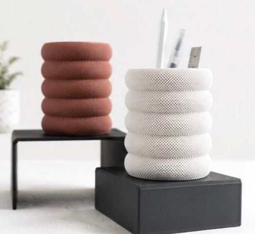 3D Printed Desk Organizer | Modern Pen Holder | Minimalist Office Desk Storage | Pencil Holder | Workspace Decor | Office Gift