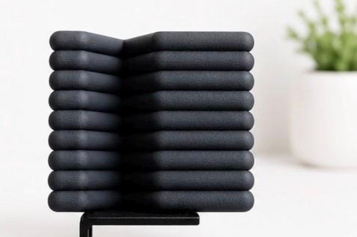 Modern Ribbed Phone Stand | 3D Printed Desk Phone Holder | Minimalist iPhone & Android Stand | Office Desk Accessory | Gift