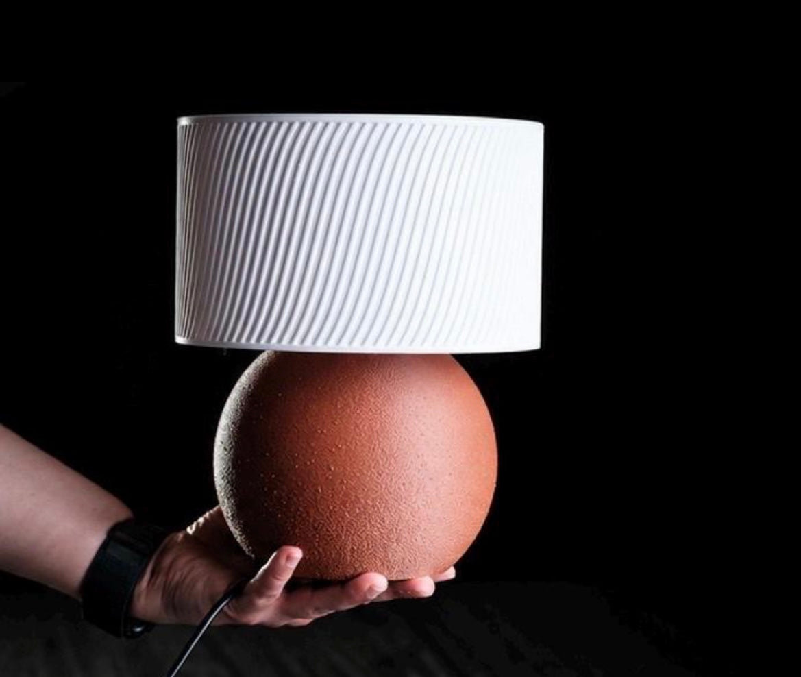 Modern 3D Printed Table Lamp | Minimalist Bedside Lamp | Ambient Desk Light | Contemporary Home Decor | Designer Lamp