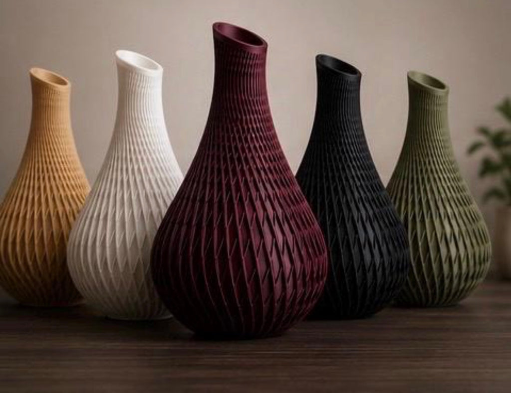 Modern 3D Printed Vase | Decorative Flower Vase | Minimalist Home Decor | Contemporary Sculptural Vase | Housewarming Gift | Vanta