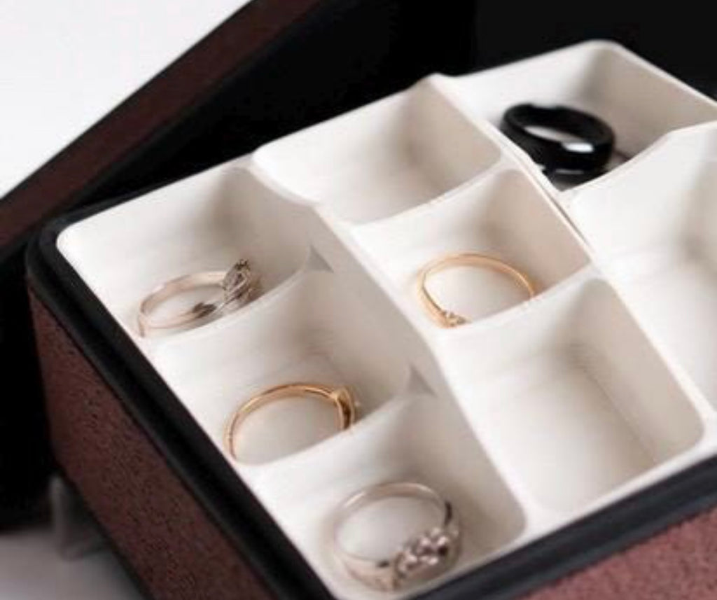 Luxury Jewellery Box | 3D Printed Travel Organizer | Compact Ring, Earring & Bracelet Storage | Gift for Her